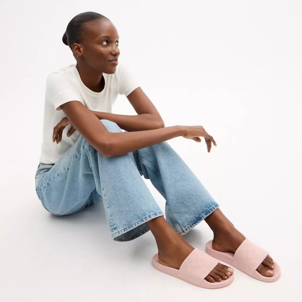 Udele Sport Slide in Signature Denim