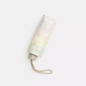 Uv Protection Mini Umbrella in Rainbow Signature Print