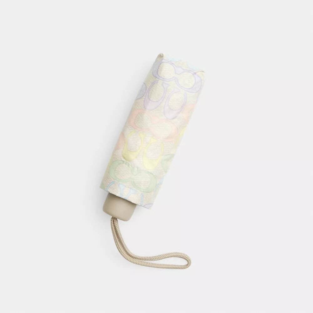 Uv Protection Mini Umbrella in Rainbow Signature Print