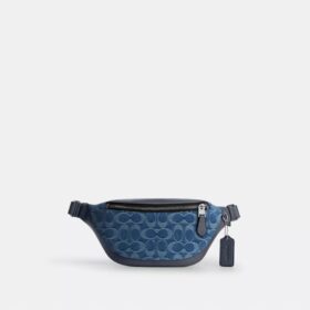 Warren Mini Belt Bag in Signature Denim