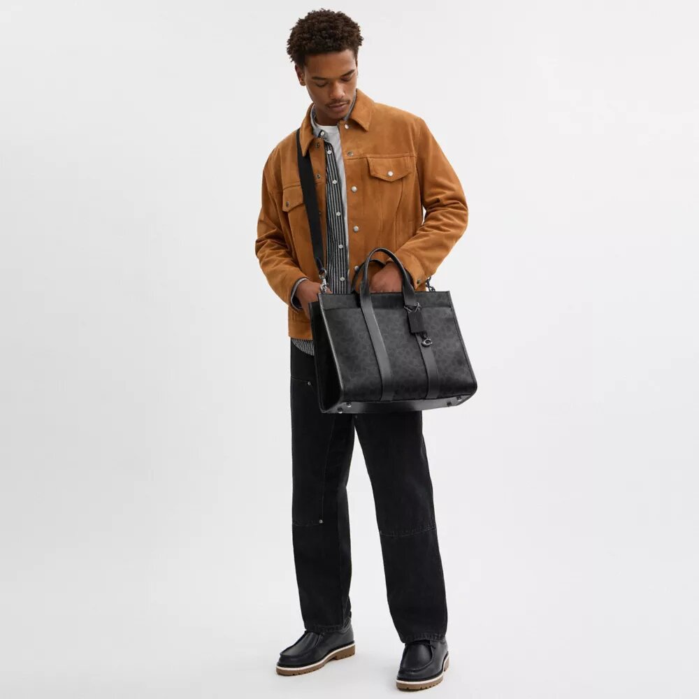 Wesley Tote in Signature Canvas