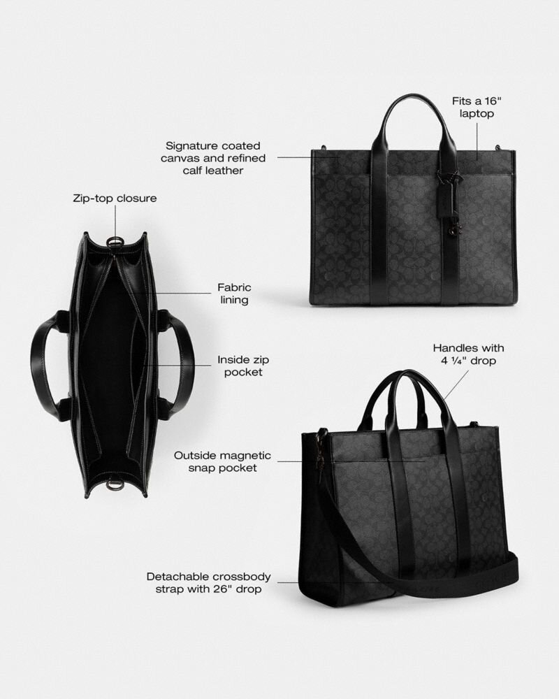 Wesley Tote in Signature Canvas