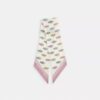 Wrapped Candies Print Silk Wide Skinny Scarf