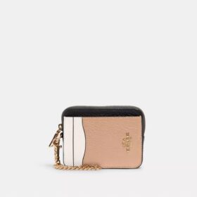 Zip Card Case in Colorblock