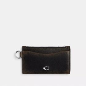 Zip Card Case in Loved Leather
