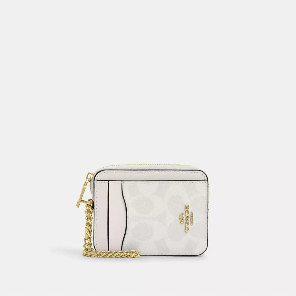 Zip Card Case in Signature Canvas