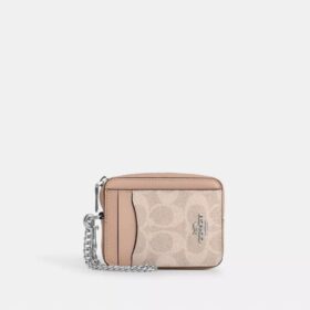Zip Card Case in Signature Canvas