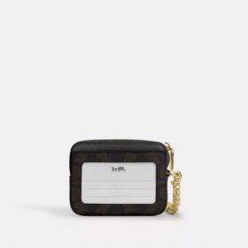 Zip Card Case in Signature Canvas