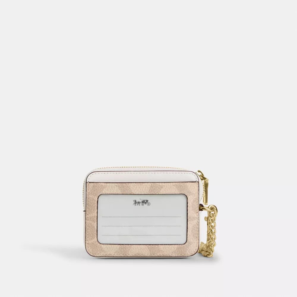 Zip Card Case in Signature Canvas