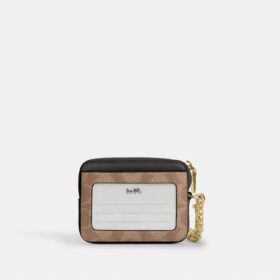 Zip Card Case in Signature Canvas