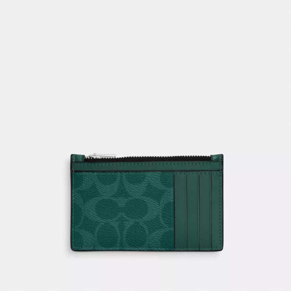Zip Card Case in Signature Canvas