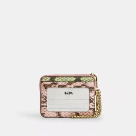 Zip Card Case in Signature Jacquard