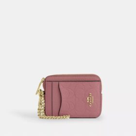 Zip Card Case in Signature Leather