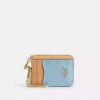 Zip Card Case in Signature Leather with Charm