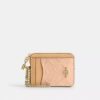 Zip Card Case in Signature Leather with Charm