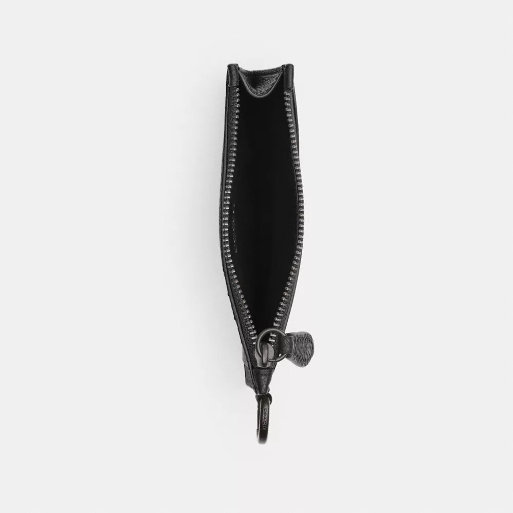 Zip Card Case with Coach Graphic